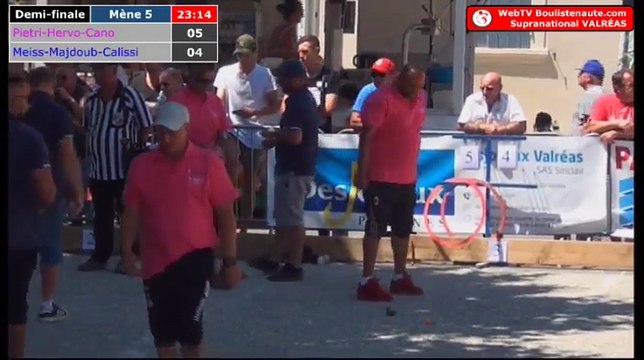 Demi-finale : Supranational à pétanque de Valréas 2018