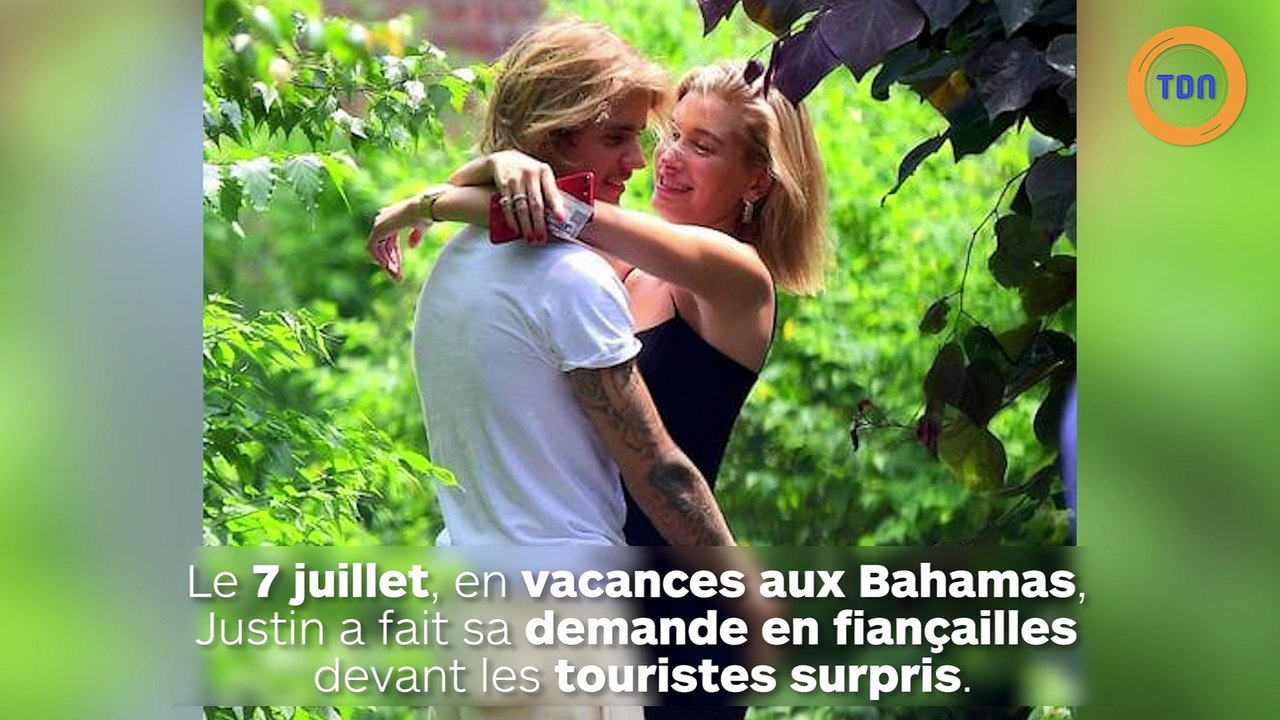 Justin bieber a demandé  Hailey Baldwin en fiançailles