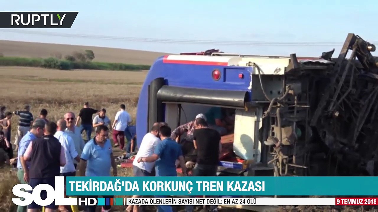 Tekirdağ'da korkunç tren kazası
