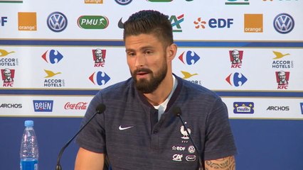 Bleus - Giroud : "Si on gagne et que je ne marque pas, j'en aurais rien à faire"