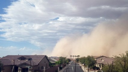 Time Lapse of the Dust Storm Passing Over