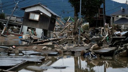 More than 80 people killed after massive floods hit Japan