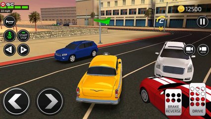 Car Driving Academy 2018 3D / Taxi Car / Car Parking games / Android Gameplay FHD #8