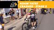 Adam Yates a chuté / crashed - Étape 2 / Stage 2 - Tour de France 2018