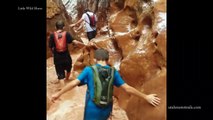 Une inondation surprend une famille dans un Canyon aux Etats-Unis !