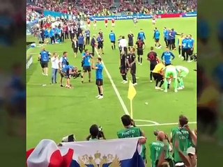 Así celebró Modric y Kovacic con la afición la clasificación a semifinales del mundial Rusia 2018