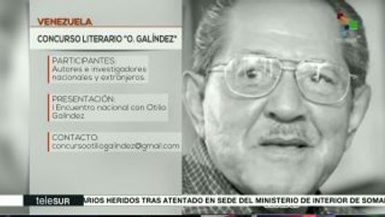 Venezuela: abren convocatoria para concurso literario Otilio Galindez