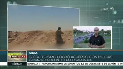 Siria: Ejército Árabe continúa avanzado contra grupos terroristas