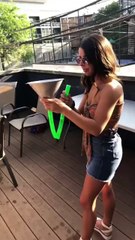Girl Funnels Beer, Regrets It Immediately