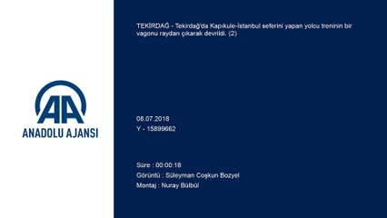 Yolcu treninin vagonu devrildi (2) - TEKİRDAĞ