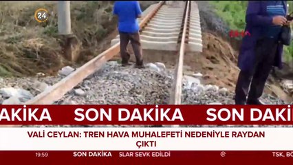 Tren raydan çıktı