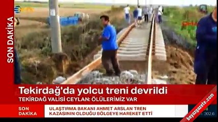 Tren kazasının nedeni belli oldu