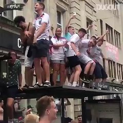 england fans celebrations in london