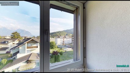 3D-VR-Modell 3.5 Zimmer Dachwohnung in Buchs SG