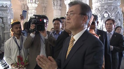 문재인 대통령 인도 도착...오늘 이재용 부회장 대면 / YTN