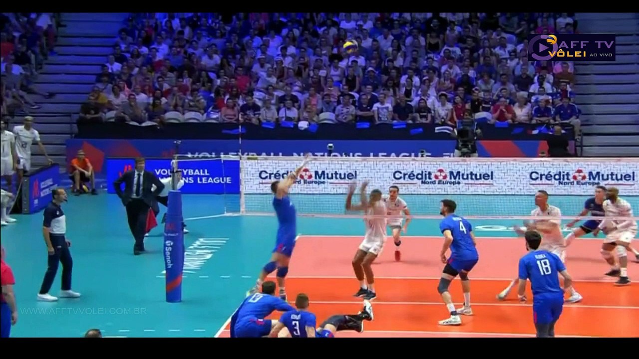 2º SET - FRANÇA X RUSSIA - FINAL LIGA DAS NAÇÕES - 2018