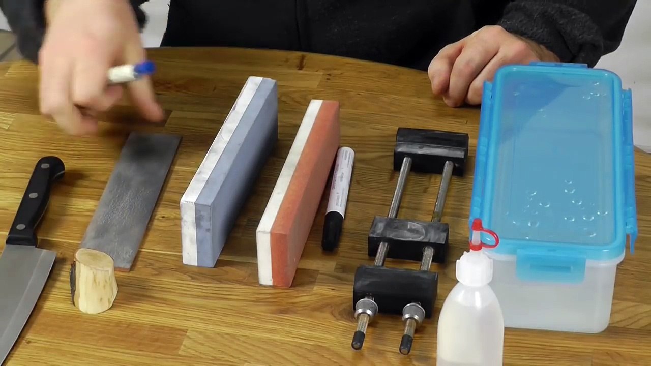 Messer schärfen auf Schleifsteinen in 5 Schritten Anleitung Messer richtig scharf schleifen