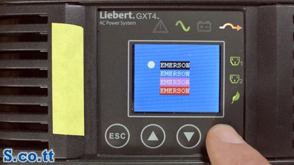 Liebert GXT4 UPS Menu System Walk-Through (on a GXT4-3000RT120)