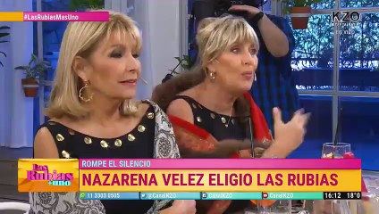 "Barbie no está con el hijo de Fabián" Nazarena Vélez en Las Rubias