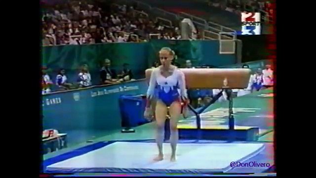 Cécile CANQUETEAU (FRA) vault - 1996 Atlanta Olympics Team Optionals