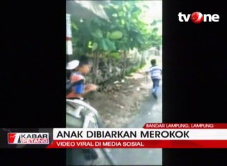 Viral, Pria Ini Biarkan 2 Anak Kecil Merokok di Dekatnya