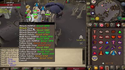 Zamorak Godsword Team Shenanigans Pking - Runescape 2007
