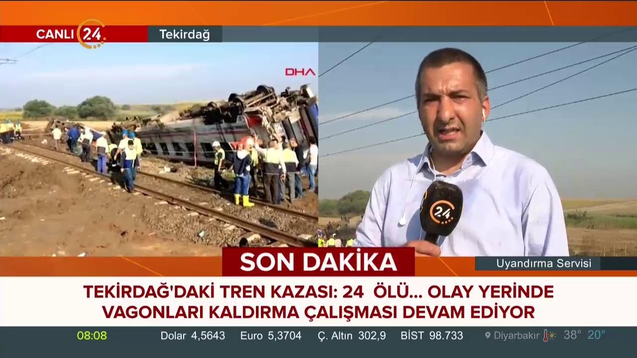 Tekirdağ'da tren kazası