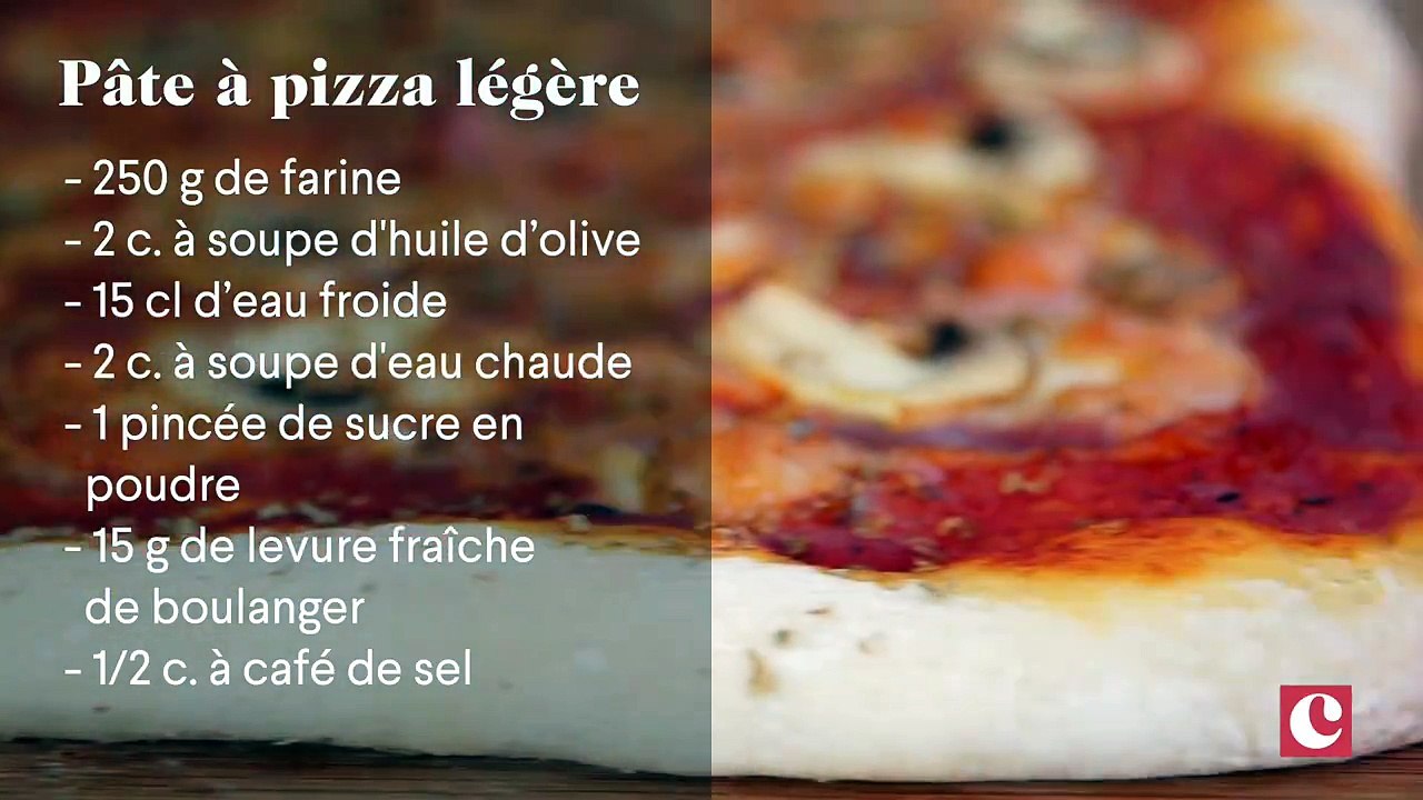 Si légère cette pâte à pizza !▶️ La recette :