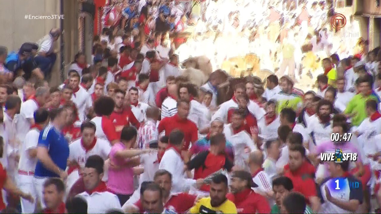 Encierro 09_07_18 Cebada Gago San Fermín 2018