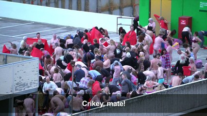 Aussies go naked for art