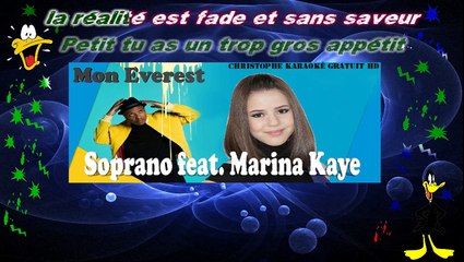 Soprano feat Marina Kaye - Mon Everest KARAOKE / INSTRUMENTAL
