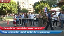 Şüpheli çanta polisi alarma geçirdi