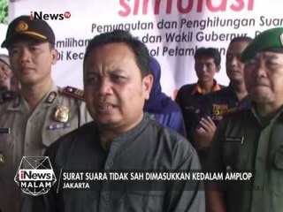 Panitia Pemilu DKI lakukan simulasi penghitungan suara - iNews Malam 04/02