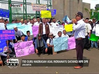 700 Guru asal Indramayu berdemo di MPR/DPR untuk meminta Hak mereka - iNews Pagi 07/02