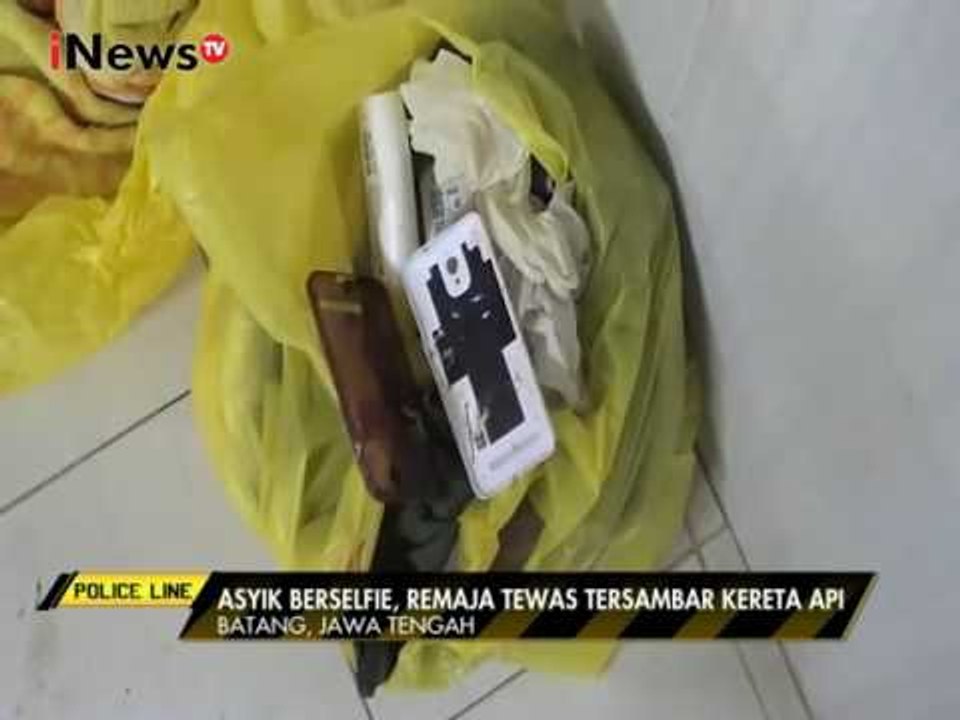 Selfie Berujung Maut, Seorang Wanita Tersambar Kereta di Batang, Jateng - Police Line 06/02