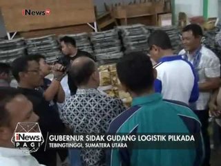 Gubernur sidak gudang Logistik Pilkada di Tebingtinggi - iNews Pagi 07/02
