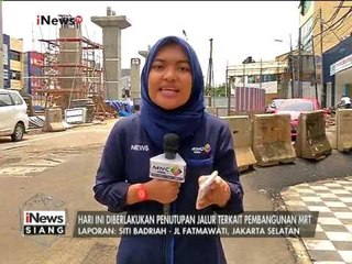 Live Report : Hari ini diberlakukan penutupan jalur terkait pembangunan MRT - iNews Siang 04/02