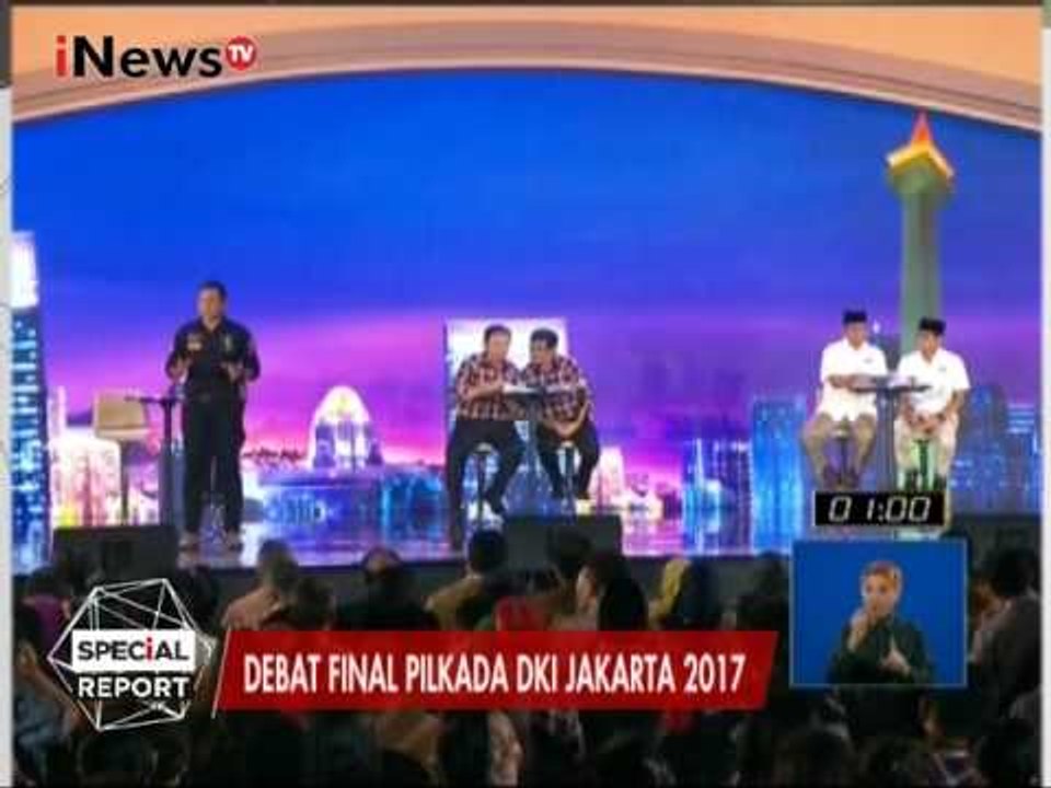 AHY : Kita Ingin Menata PKL, Tak Perlu Digusur Namun di Kembangkan - Debat Pilkada DKI III