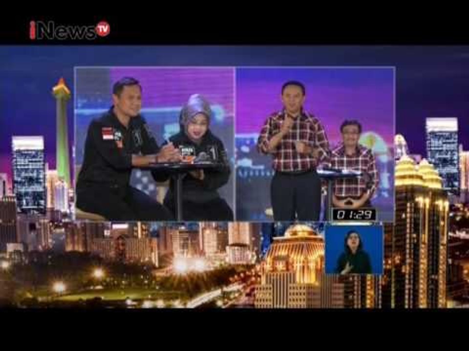 Ahok : Saya melakukan kekerasan? Buktinya ibu-ibu demen foto sama Ahok - Debat Pilkada DKI III