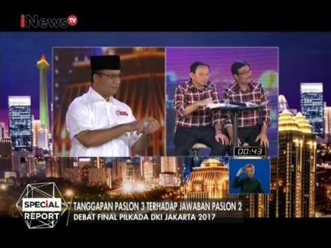 Anies : Yang harus kita lakukan solusi pengendalian sekolah dan gugus - Debat Pilkada DKI III
