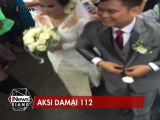 Kebersamaan & kerukunan, Peserta aksi damai 112 kawal pengantin ke Katedral - iNews Siang 11/02