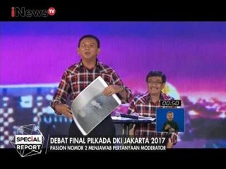 Ahok : Paslon 1 dan 3 Selalu membangun Opini yang Menyesatkan - Debat Pilkada DKI III