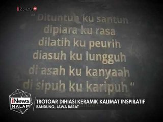 Trotoar inspiratif di Bandung - iNews Malam 12/02