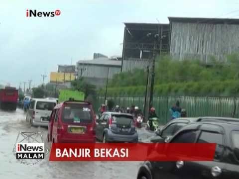 Diguyur hujan deras, jalan utama Cikarang terendam banjir - iNews Malam 11/02