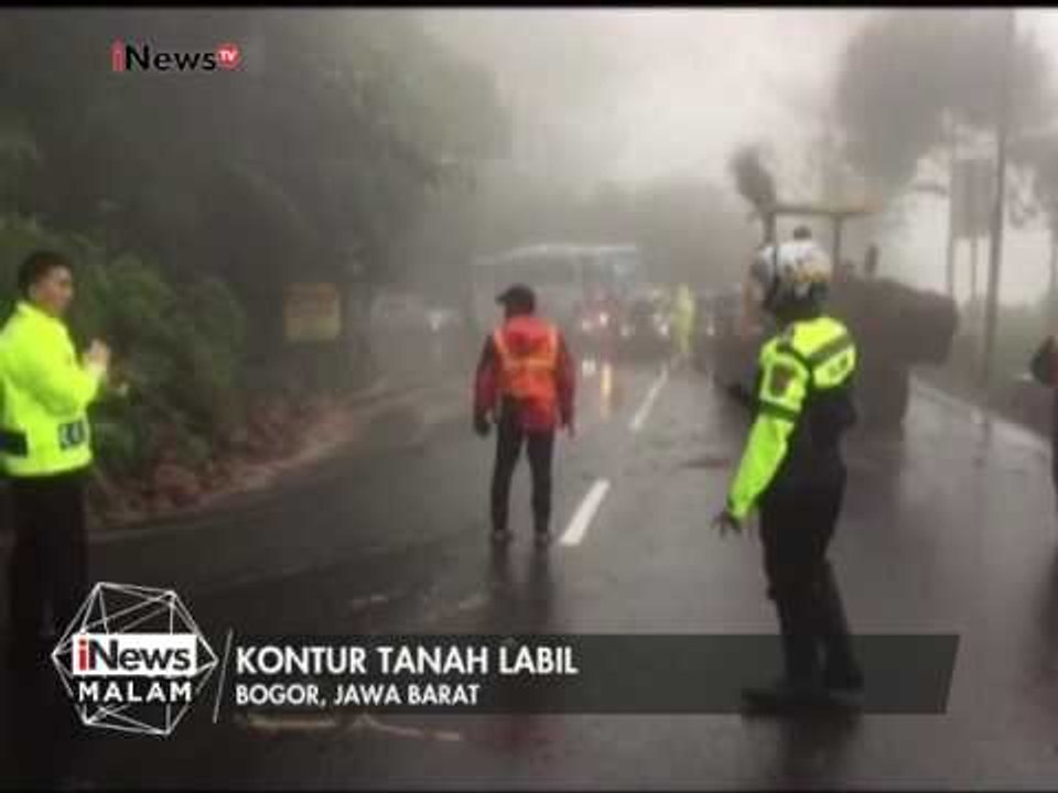 Akibat cuaca ekstrim, jalur Puncak alami longsor - iNews Malam 12/02