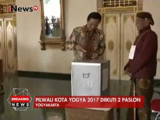 Sultan HamengkuBuwono X Bersama Keluarga Datangi TPS - Breaking News 15/02