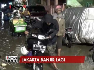 Banjir Kiriman di Bukit Duri, Warga Amankan Kendaraan Ke Tempat Aman - iNews Pagi 16/02