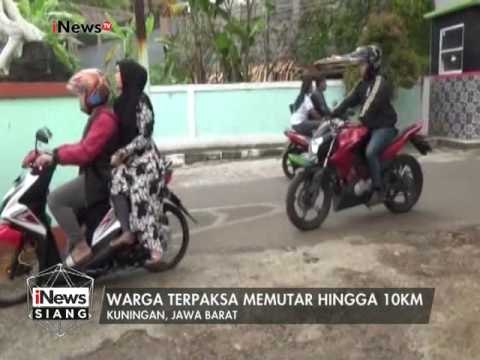 Jalan yang menghubungkan antar Kuningan-Ciamis-Majalengka ambles - iNews Siang 18/02