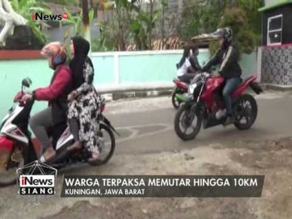 Jalan yang menghubungkan antar Kuningan-Ciamis-Majalengka ambles - iNews Siang 18/02