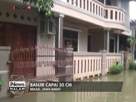 Perumahan di Bekasi Timur direndam banjir hingga ketinggian 50 cm - iNews Malam 18/02
